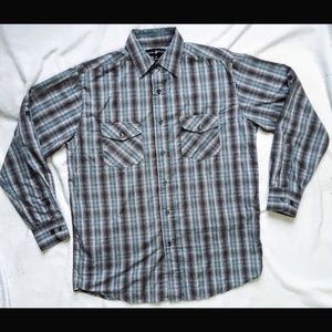 Beverly Hills Polo Club Plaid Button down